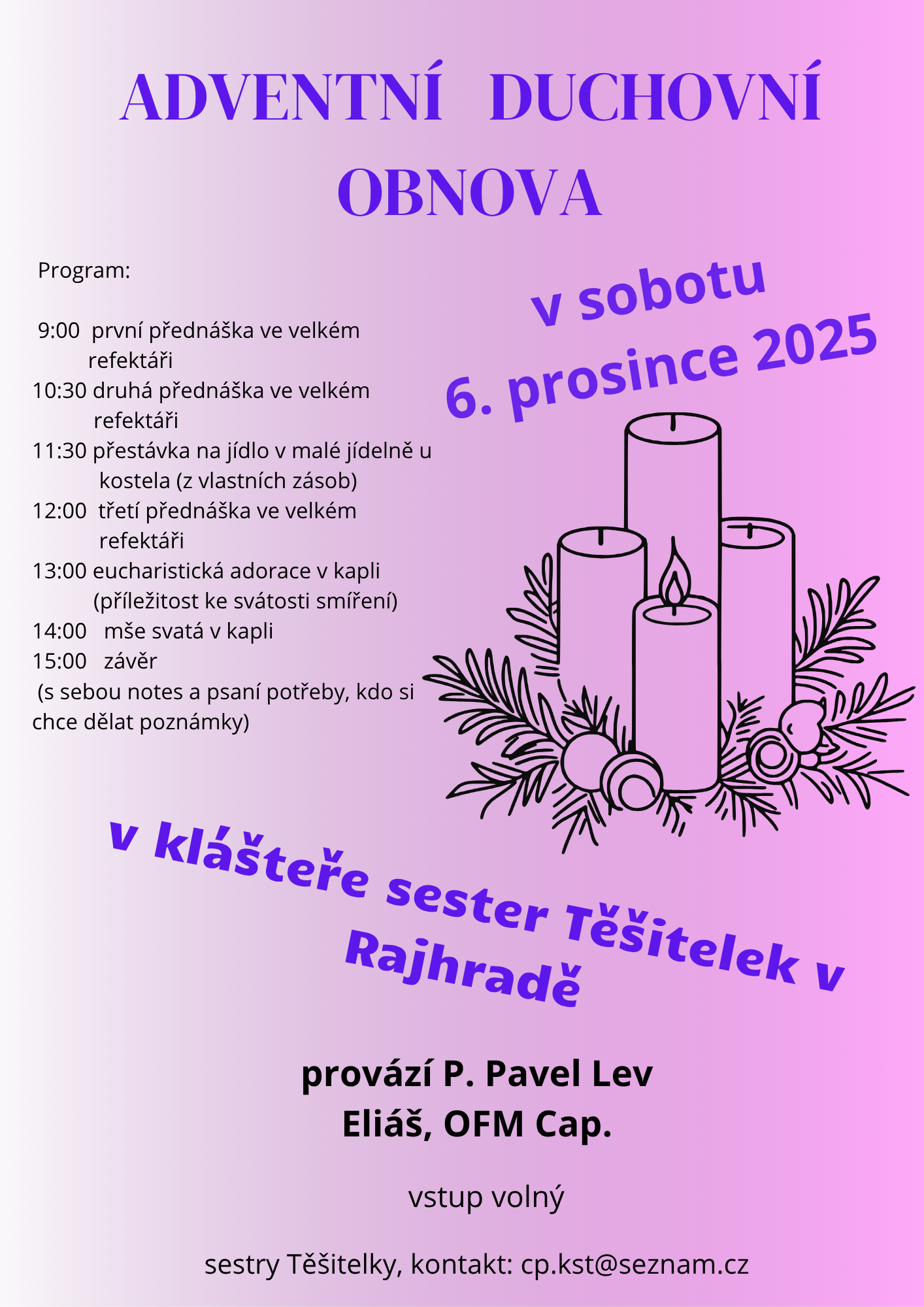 Plakát - adventní věnec